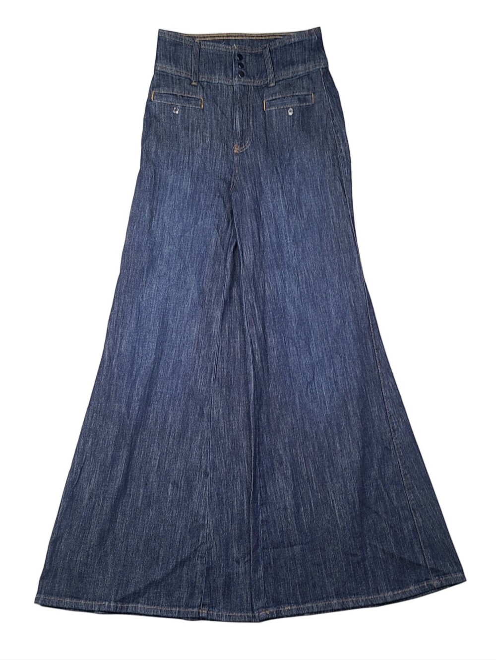 Pilcro High Rise Wide Leg Trouser Jeans Size 25 SUPER FLARE - Picture 2 of 16